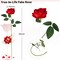 Spring Tabletop Decor – 48PCS Red Velvet Artificial Roses with Bendable Stems, Realistic Fake Flowers for Wedding Bouquets, Valentine’s Day, Mother’s Day, Baby Shower, Party, Home Centerpieces